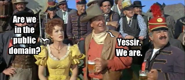 We're in the public domain? Yessir. We are. We're in the public domain? Yessir. We are.